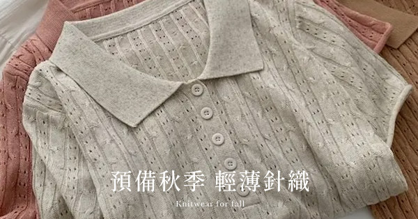 預備秋季輕薄針織上衣
